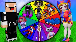 SPIN WHEEL GARTEN OF BANBAN 6 & THE AMAZING DIGITAL CIRCUS in Minecraft - Gameplay - Animation