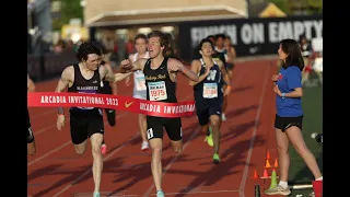 Aaron Sahlman Wins Epic 800m at Arcadia Invitational