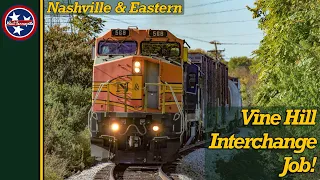 Vine Hill Interchange Job (NE02) w/ Dash 8 Duo on the Nashville & Eastern!  (10-4-22)