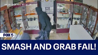 Smash-and-grab fail caught on camera in Fairfax County