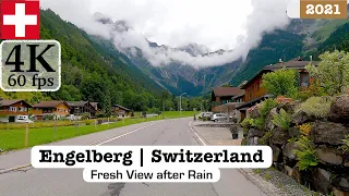 Engelberg Switzerland - Majestic Village - Fresh View after Rain | 4K 60fps Video