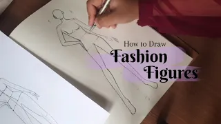 How to Draw Fashion Figure| Developing pose from Photos |