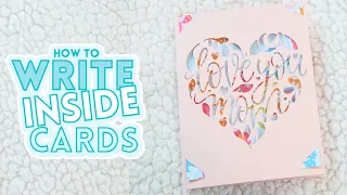 Cricut Joy Cards - How To Write & Draw Inside