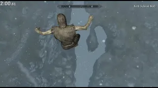 Skyrim Kill Nazeem speedrun in 2:22 IGT