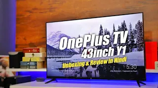 OnePlus TV 43 inch Unboxing & Review with Setup in Hindi|Best Smart TV Under 25000 |OnePlus TV 43Y1