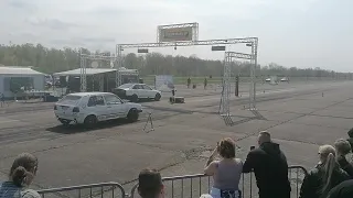 Audi A4 B7 vs Golf 2 Season Warm Up Allstedt 1.Mai 2022 1/4 Mile