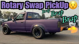 Rotary Swapped Pick Up Truck!? This Thang Was Brappin!!!