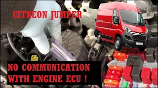 Citreon Relay / Peugeot boxer - Engine ecu no communication Fault & fix