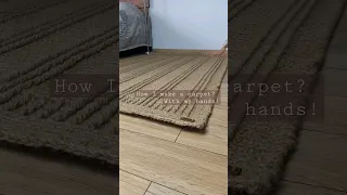 handmade crochet natural jute carpet