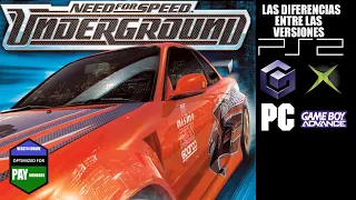 Las Diferencias entre las versiones de Need For Speed Underground