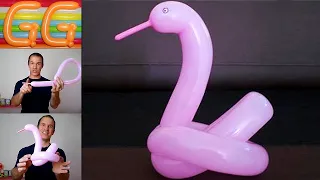 Balloon Swan - How to Make a Swan Balloon Animal