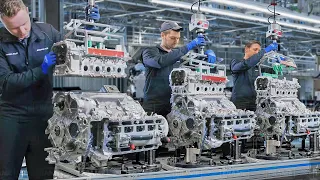 Tour of AMG Best Factory in Germany Producing Powerful Engines - Production Line