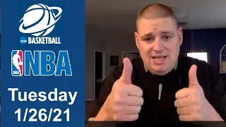 Tuesday Basketball Free Betting Picks & Predictions - 1/26/21 l Picks & Parlays