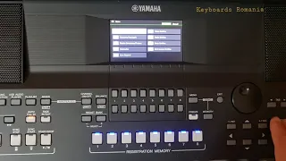 Export Instrument Info Yamaha PSR-SX600