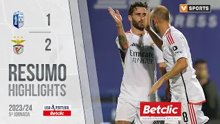 Resumo: Vizela 1-2 Benfica (Liga 23/24 #5)