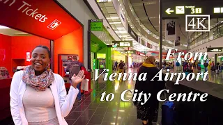 VIENNA AIRPORT TO CITY CENTRE (2021) | Train, Train Station & Tickets Explained | Living in Vienna