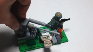 Mini Moc No.3 War Zone With Canon