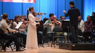 Л. Шпор "Концерт №2" для скрипки с  оркестром 1 часть (Наревская Каролина)