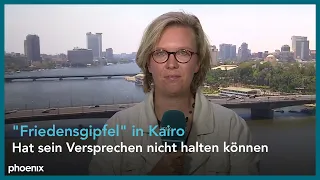 Anna Osius mit einer Bilanz zum "Friedensgipfel" in Kairo am 22.10.23