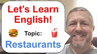 Let's Learn English! Topic: Restaurants! 🍔