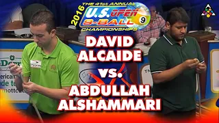 DAVID ALCAIDE vs ABDULLAH ALSHAMMARI - 2016 US Open 9-Ball Championship