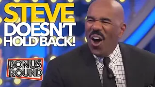 STEVE HARVEY ROASTS THEIR ANSWERS On Family Feud USA