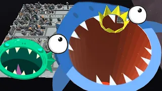 Hole.io 2 - GIANT SHARK ON A NEW EPIC MAPS ( 100% MAP CONTROL) ‹ AbooTPlays ›