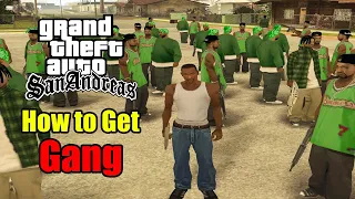 How to make Gang in GTA San Andreas | GTA San Andreas Gang Cheats