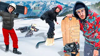 ON FAIT DU SNOWBOARD POUR LA PREMIÈRE FOIS DE NOTRE VIE ! Nadim est monstrueux wesh..