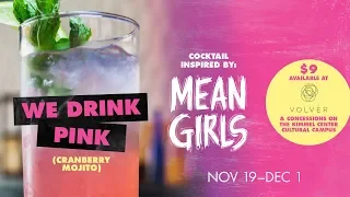 "We Drink Pink" - A Broadway-themed cocktail inspired by Mean Girls