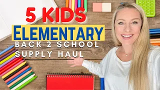 Elementary Back To School Supplies Haul 2021- Kindergarten, 1st, 3rd, 4th Grade