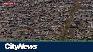 Mass exodus from Burning Man begins