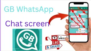 How to put your picture on chat screen in GB WhatsApp||GB WhatsApp chat screen photos.....