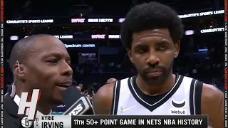 Kyrie Irving Talks 50-Point Performance vs Hornets, Postgame Interview - March 8, 2022