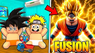 I Mixed NARUTO + GOKU in Anime Fusion Simulator..!