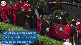 Inspiring Moment: Paralyzed Student Walks Across Stage At Graduation