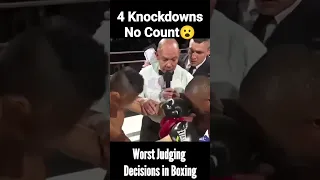 The Worst Decisions in boxing history