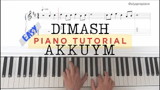 Dimash AKKUYM piano tutorial by Olga Popova