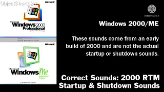 Incorrect Windows Startup & Shutdown Sounds