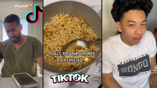 Salt Prank On Boyfriend//tikto compilation