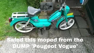 Saved this moped from dump PEUGEOT VOGUE make it start again!