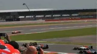 F1 - British Grand Prix 2012 - Silverstone - First Lap - Farm Curve