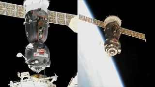 Soyuz MS-19 undocking and departure