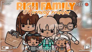 Rich family morning routine ☀️|| Aesthetic 🌸 ||school day 🏫|| ￼ VOICE 🎙️