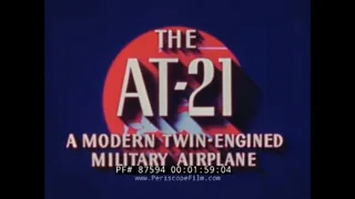 FAIRCHILD AT-21 GUNNER BOMBER CREW TRAINER PROMOTIONAL FILM 87594