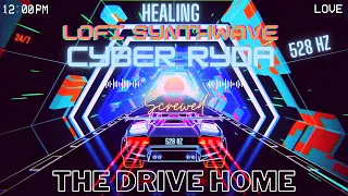 Lofi 80s Synthwave SCREWED | 528 Hz Tone Heal on Drive Home