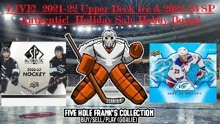 LIVE! Personal Breaks! Holiday Hobby Rips 2021-22 Upper Deck Ice & 2022-23 SP Authentic Hockey!