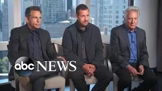 Adam Sandler developed a 'brotherly feeling' working with Ben Stiller and Dustin Hoffman