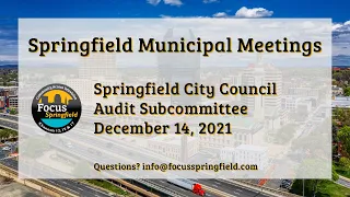 Springfield City Council 12/14/21 Audit Subcommittee