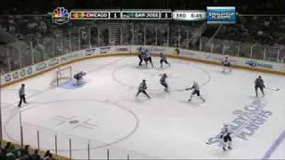 NHL: Dustin Byfuglien Game Winning Goal Against Sharks Game 1 5/16/10